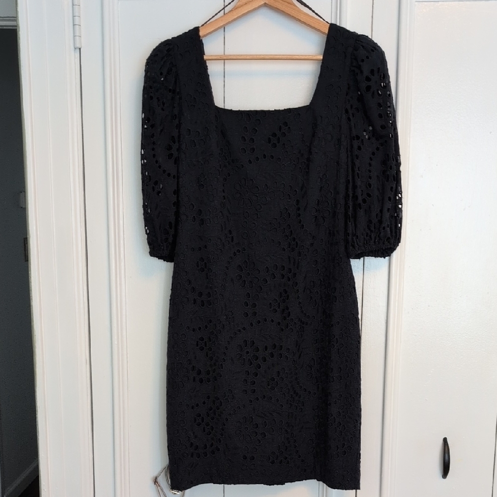 Eliza J Black Lace Mini Dress